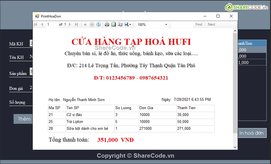 Code quản lý bán hàng C#,phần mềm quản lý bán hàng C#,Quản lý bán hàng C#,C# quản lý bán hàng